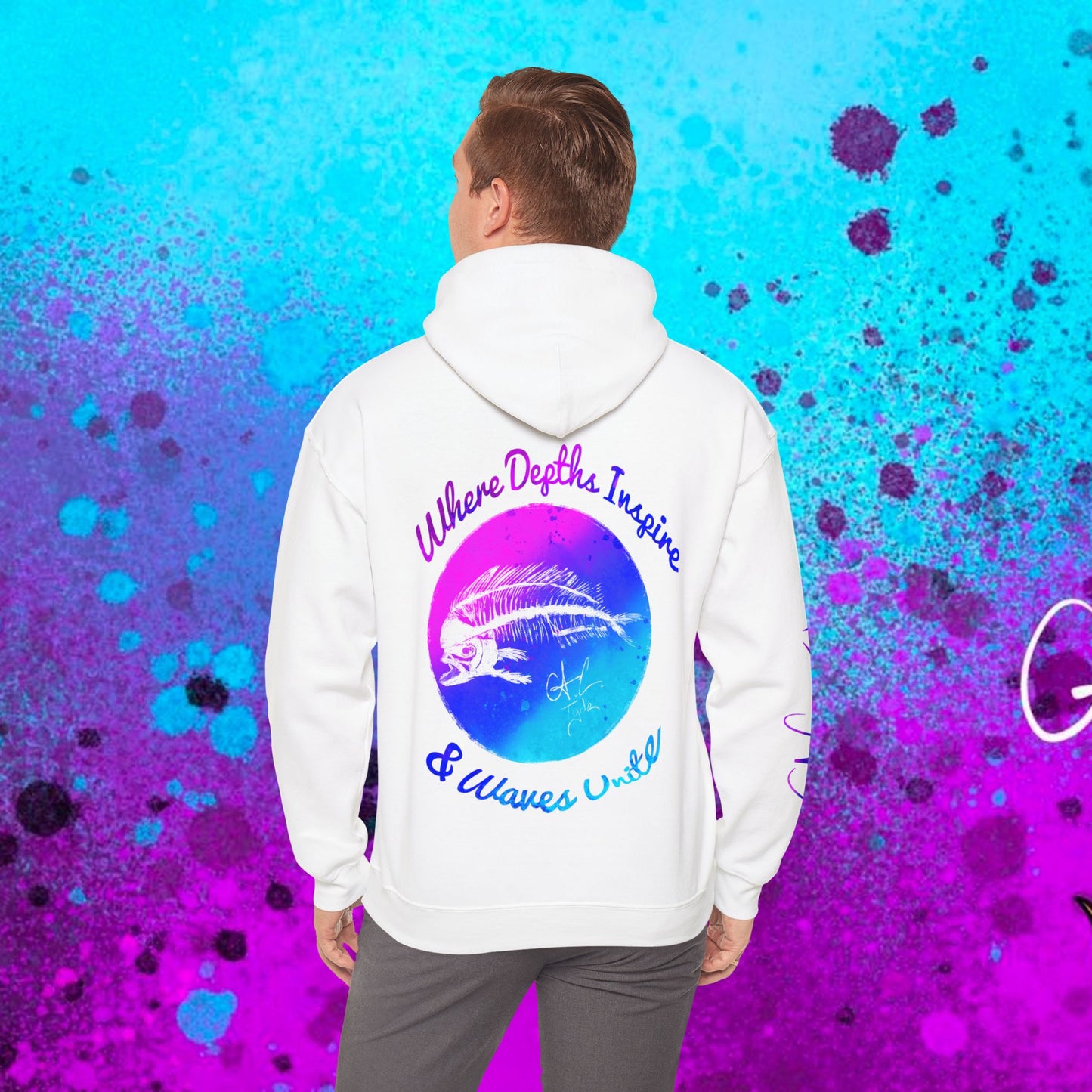 #102 Cosmic Reef Mahi Skeleton Hoodie