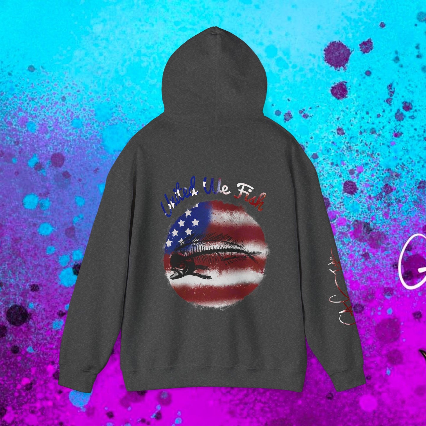 #108 United we Fish Hoodie