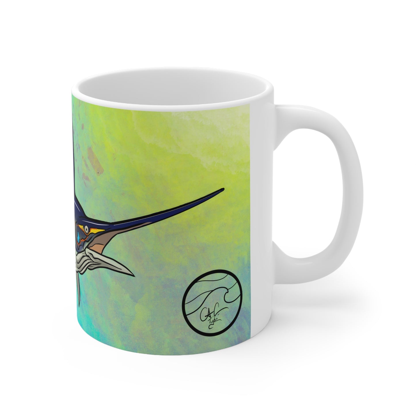 #5005 Sails in the air- Sailfish Ceramic Mug 11oz