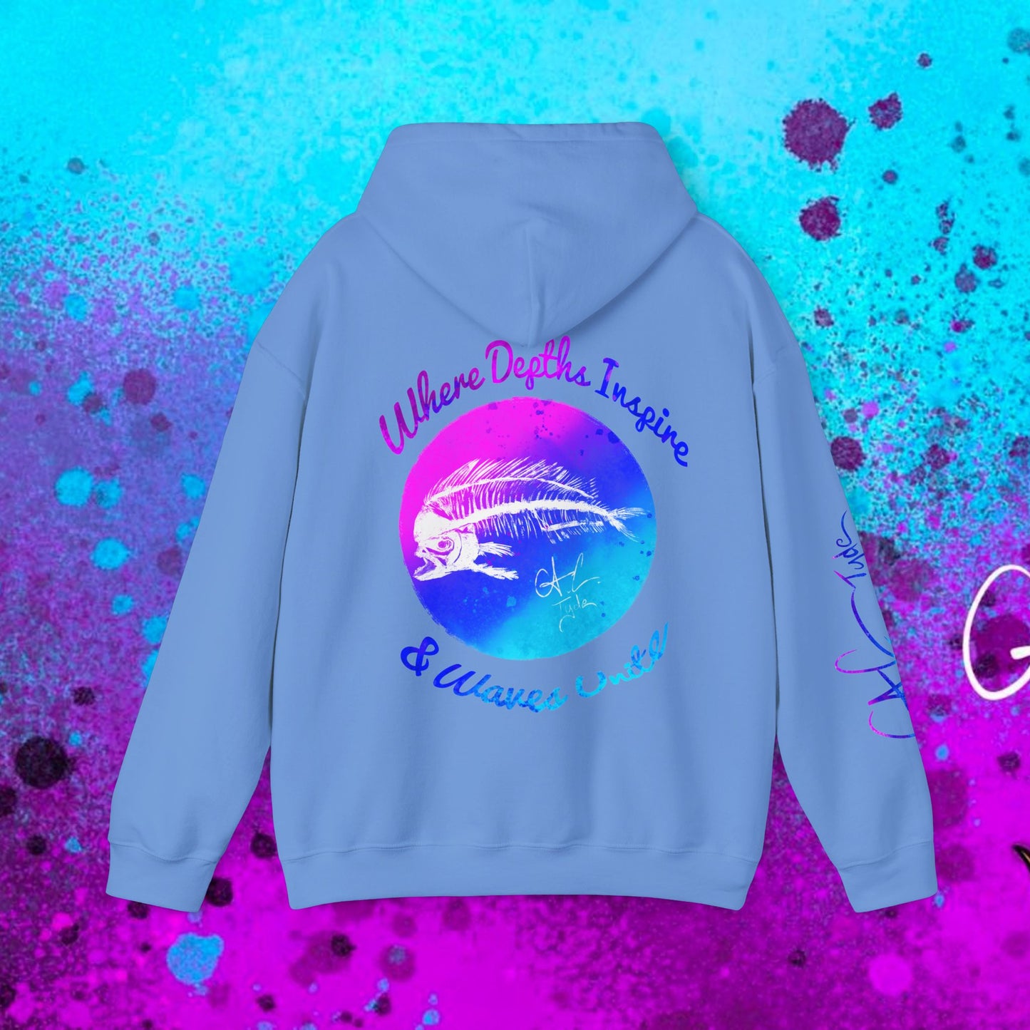 #102 Cosmic Reef Mahi Skeleton Hoodie