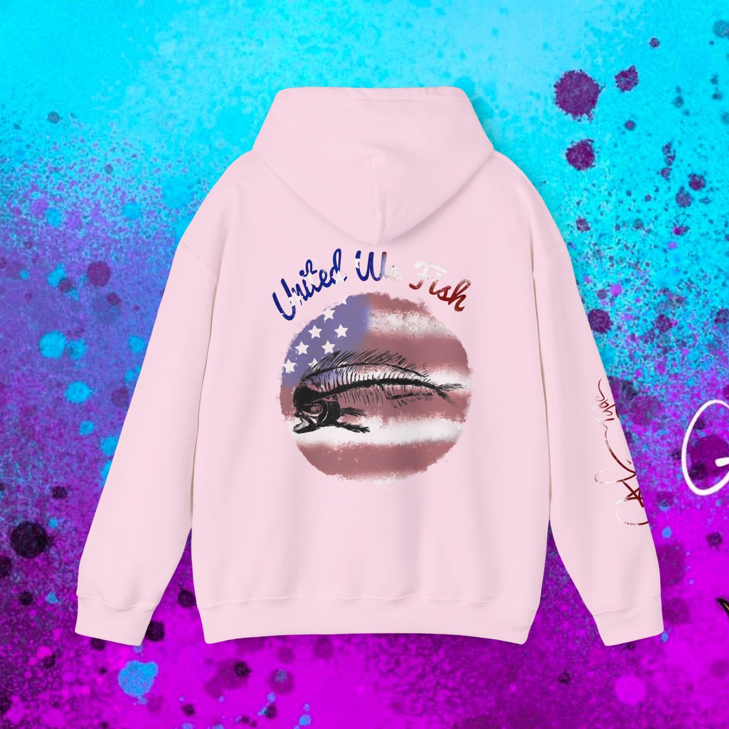 #108 United we Fish Hoodie