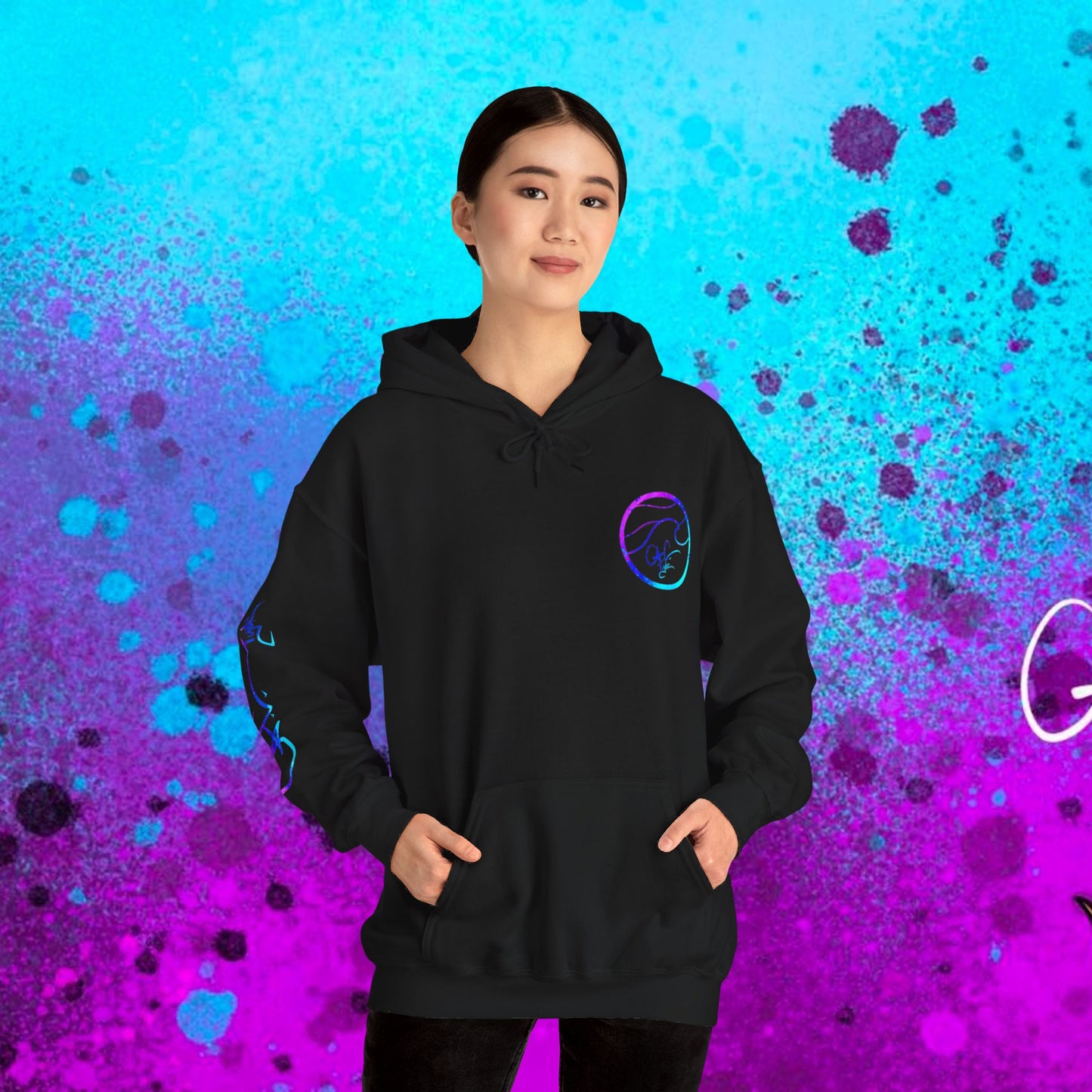 #102 Cosmic Reef Mahi Skeleton Hoodie