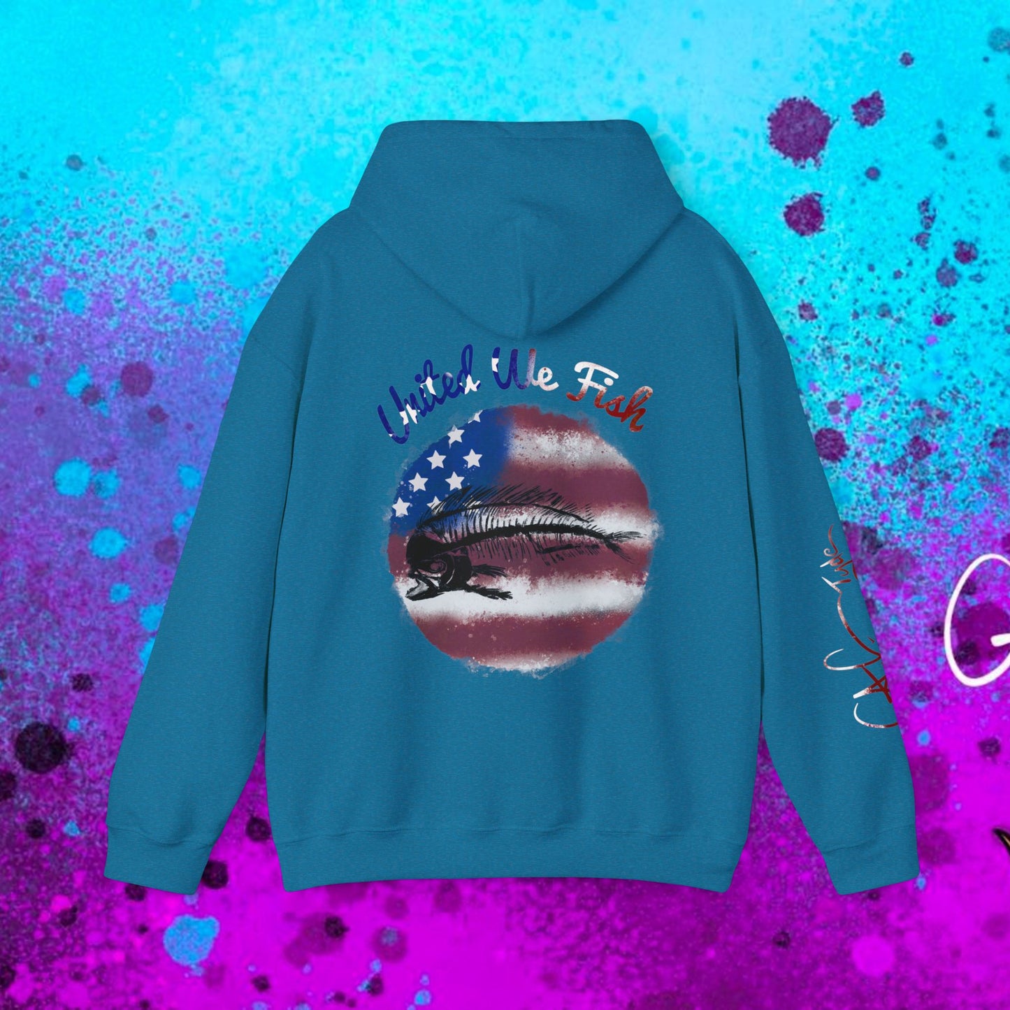 #108 United we Fish Hoodie