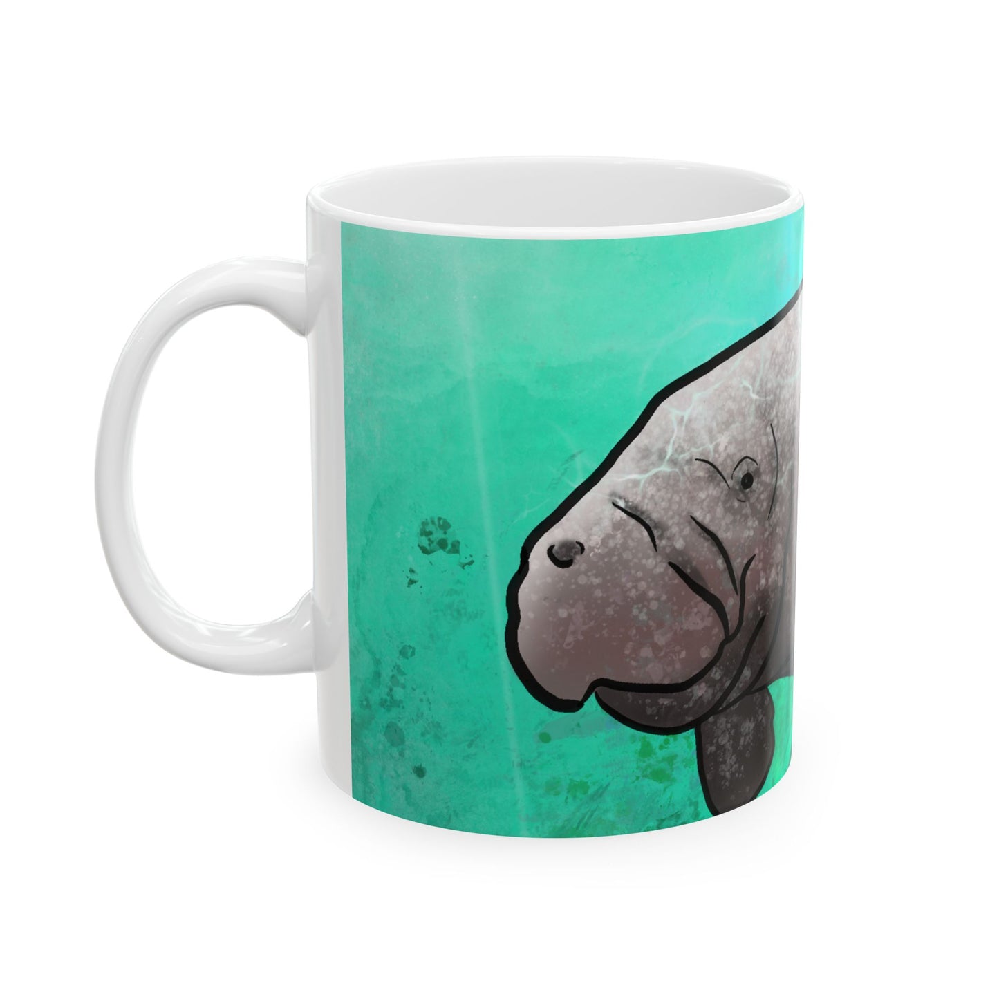 #5003 Sea Cow- Manatee Ceramic Mug 11oz