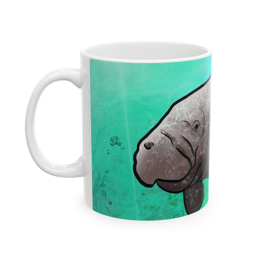 #5003 Sea Cow- Manatee Ceramic Mug 11oz