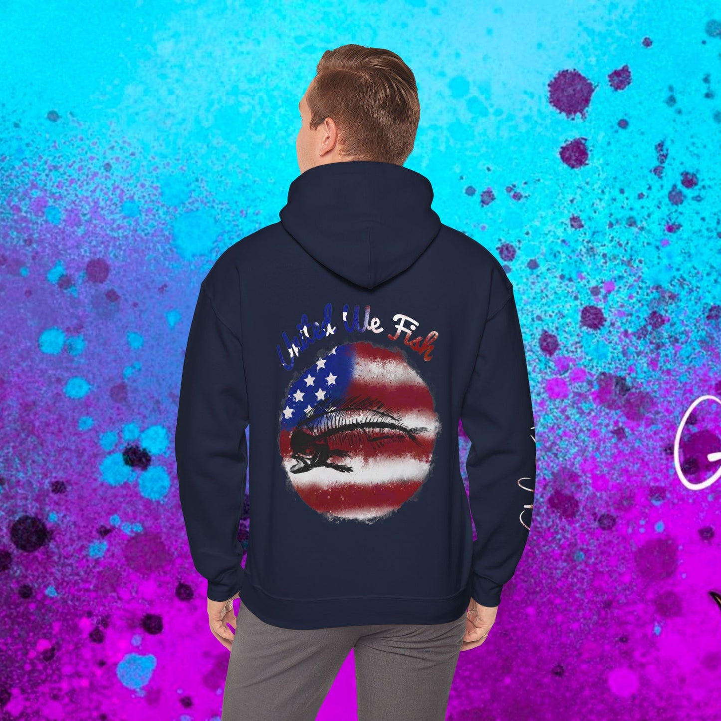 #108 United we Fish Hoodie