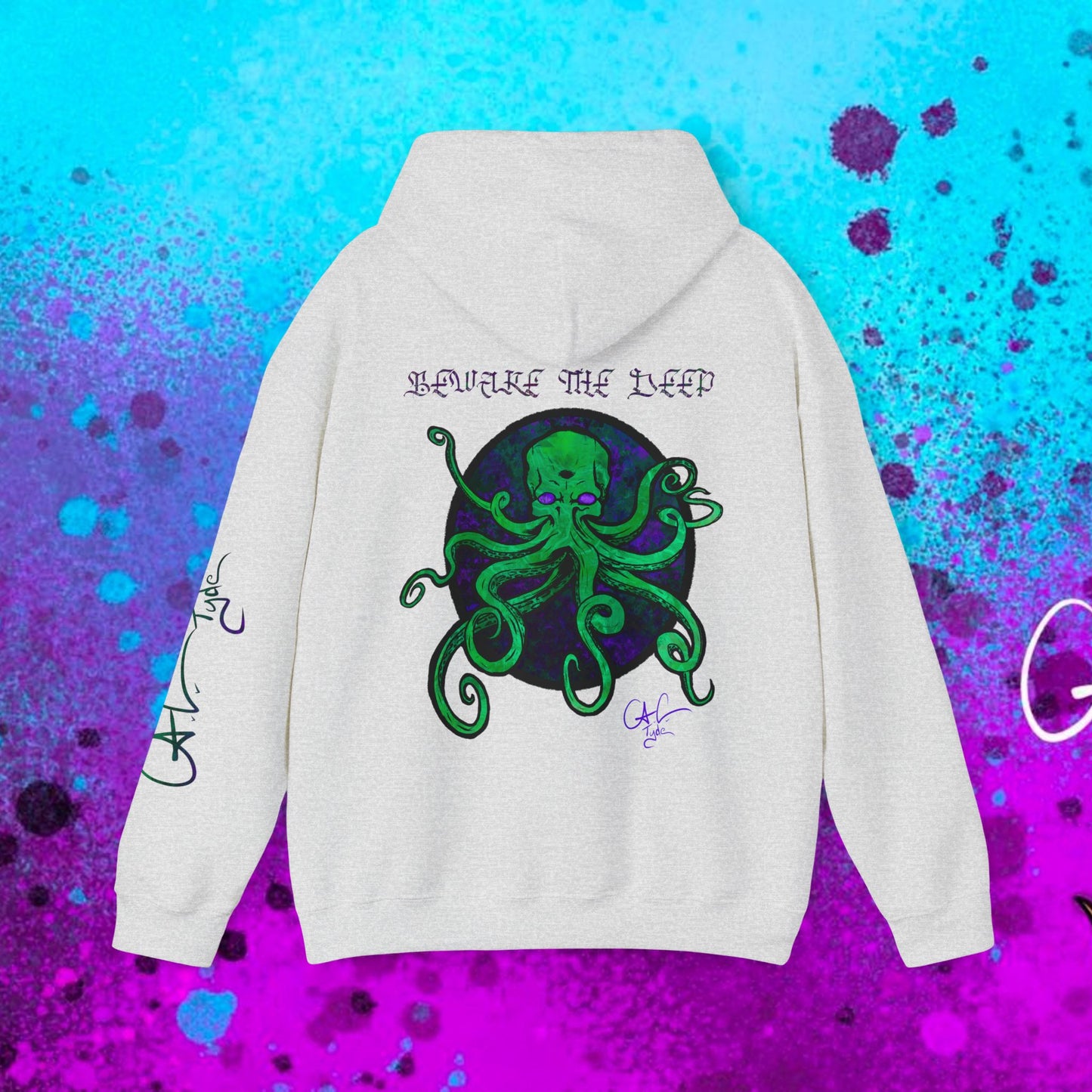#107 Beware the Deep- Kraken hooded sweatshirt