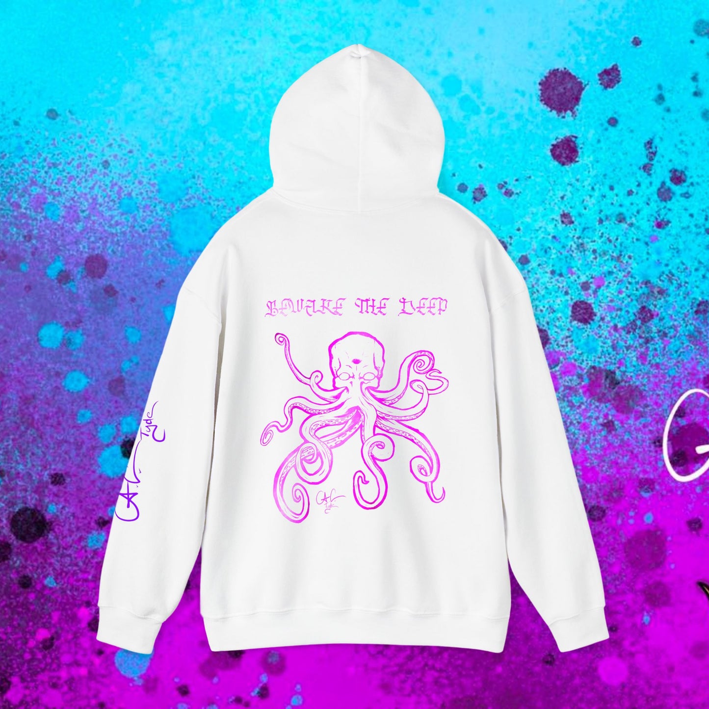 #107B Beware the Deep-Kraken Hooded Sweatshirt Variant