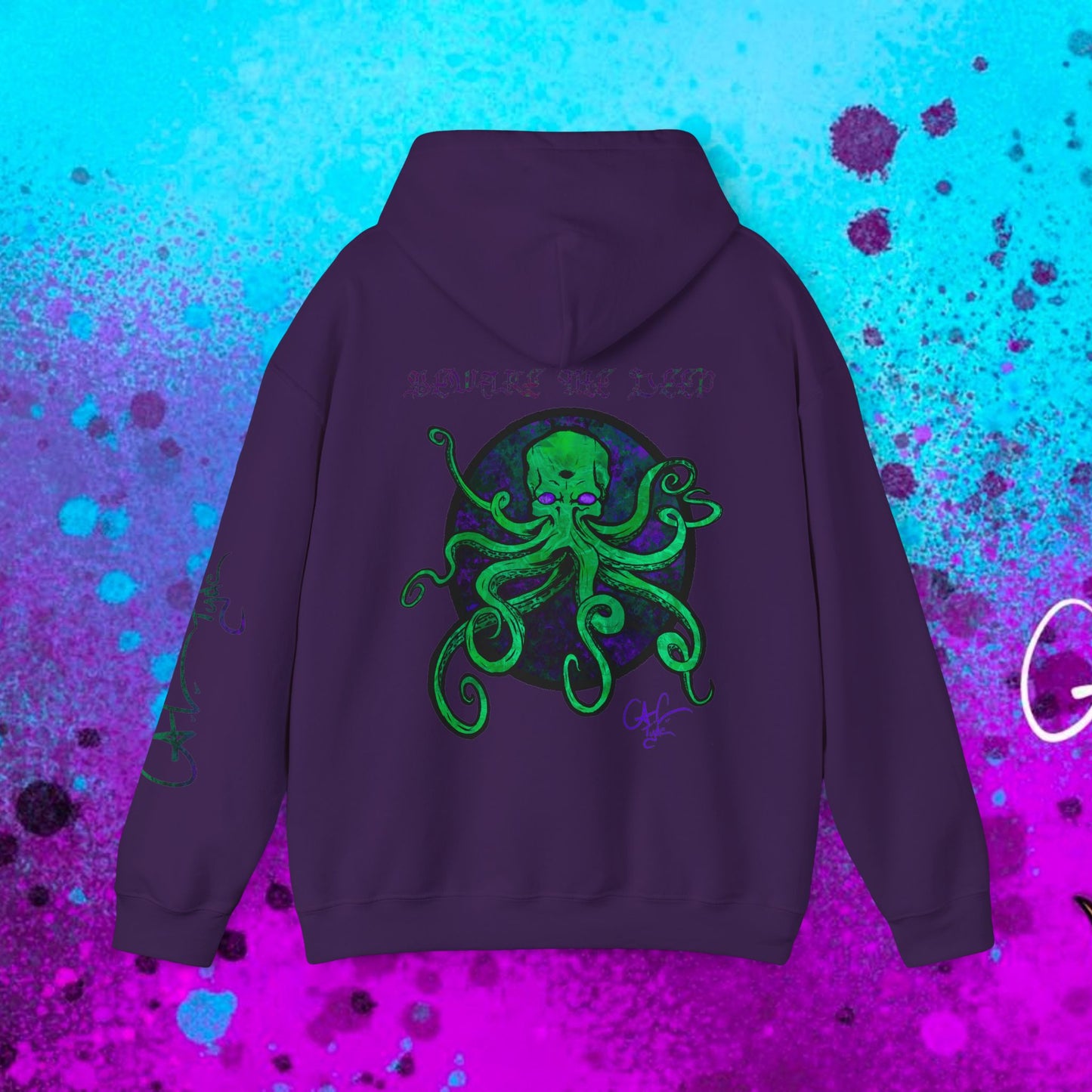 #107 Beware the Deep- Kraken hooded sweatshirt