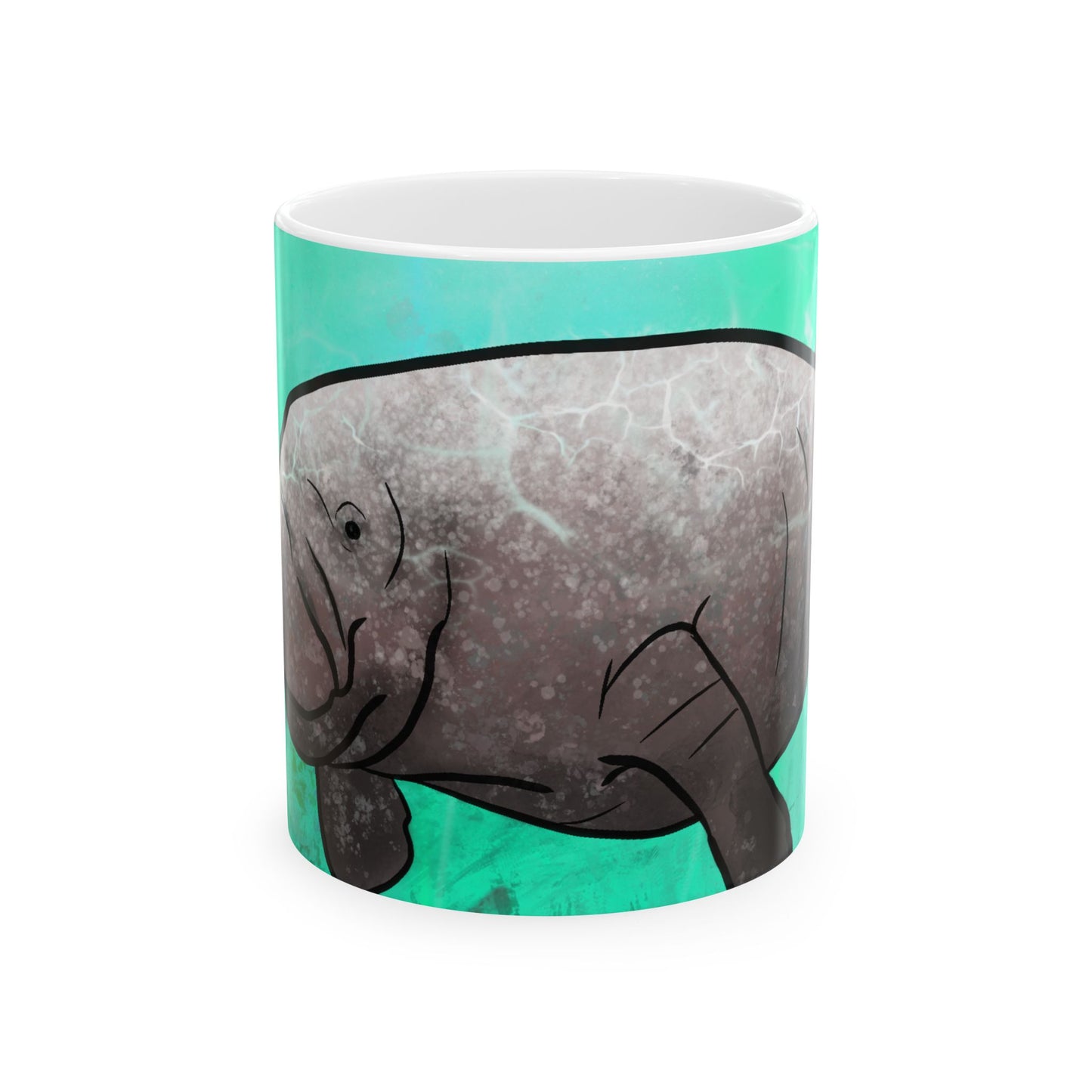 #5003 Sea Cow- Manatee Ceramic Mug 11oz