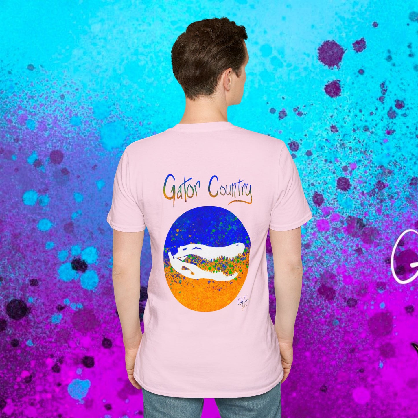 #017b Gator Country Skull