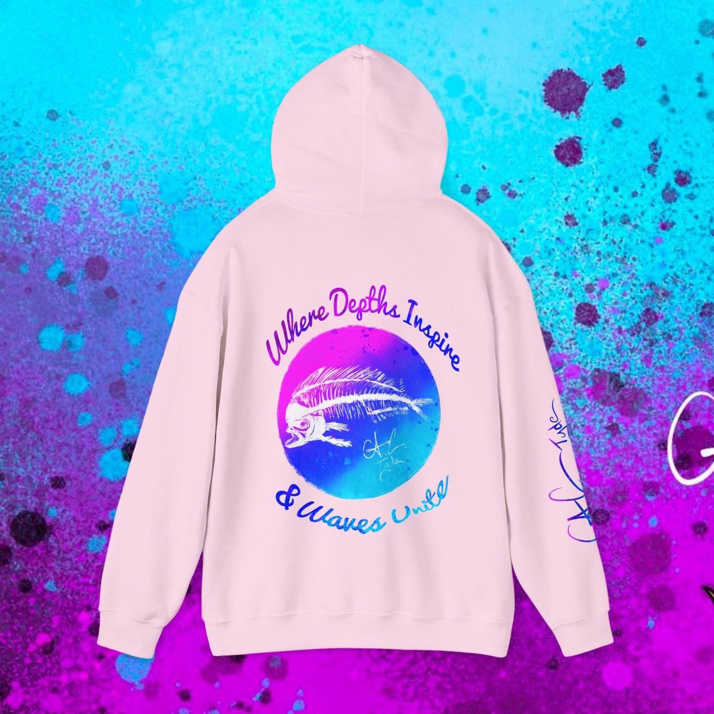 #102 Cosmic Reef Mahi Skeleton Hoodie