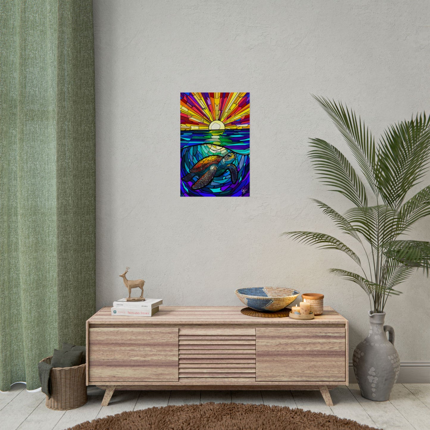 ## Honu Glass Ocean -Rolled Posters (2 sizes)