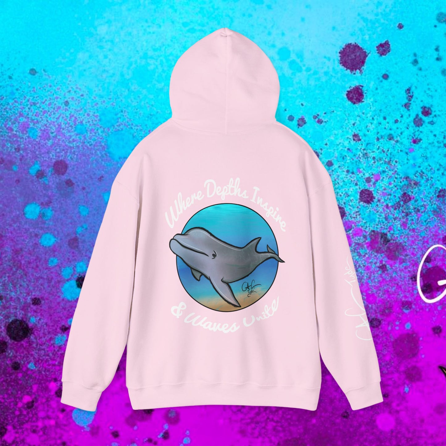 #105 Flipper- Bottlenose Dolphin- Hooded Sweatshirt