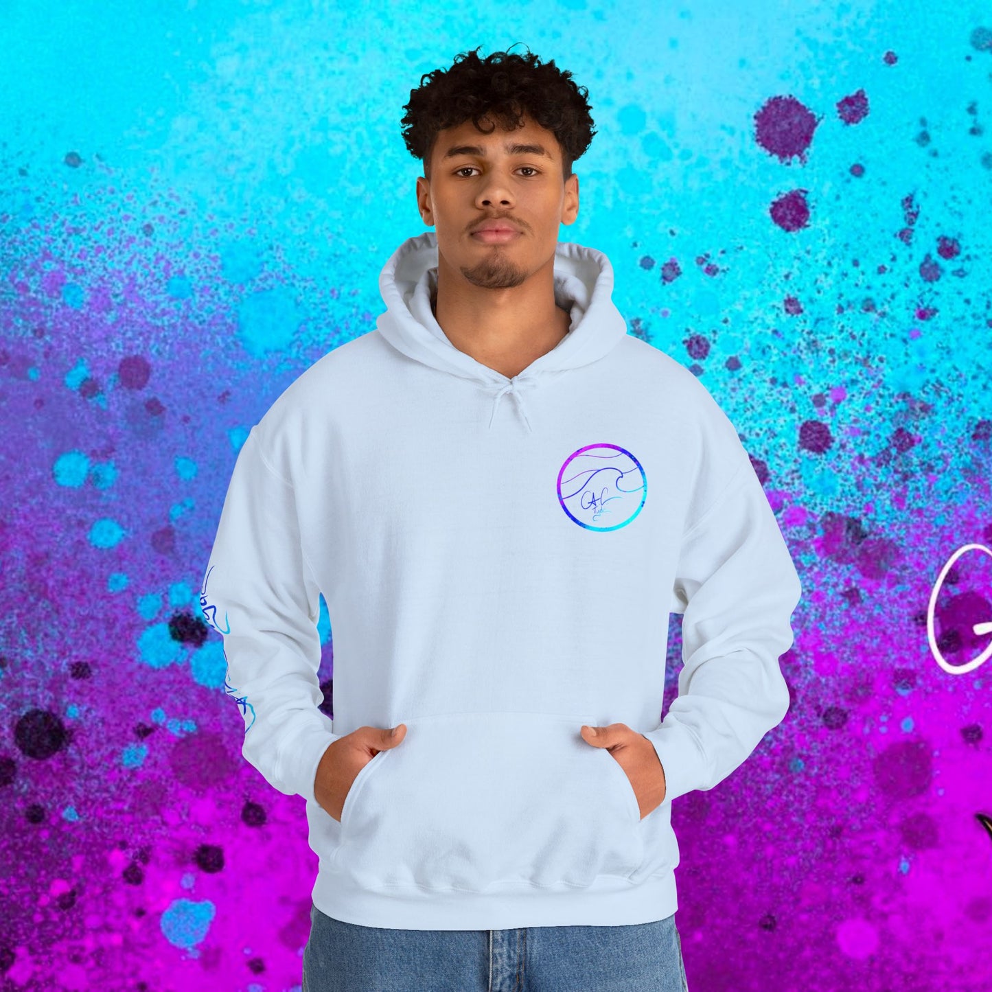 #102 Cosmic Reef Mahi Skeleton Hoodie