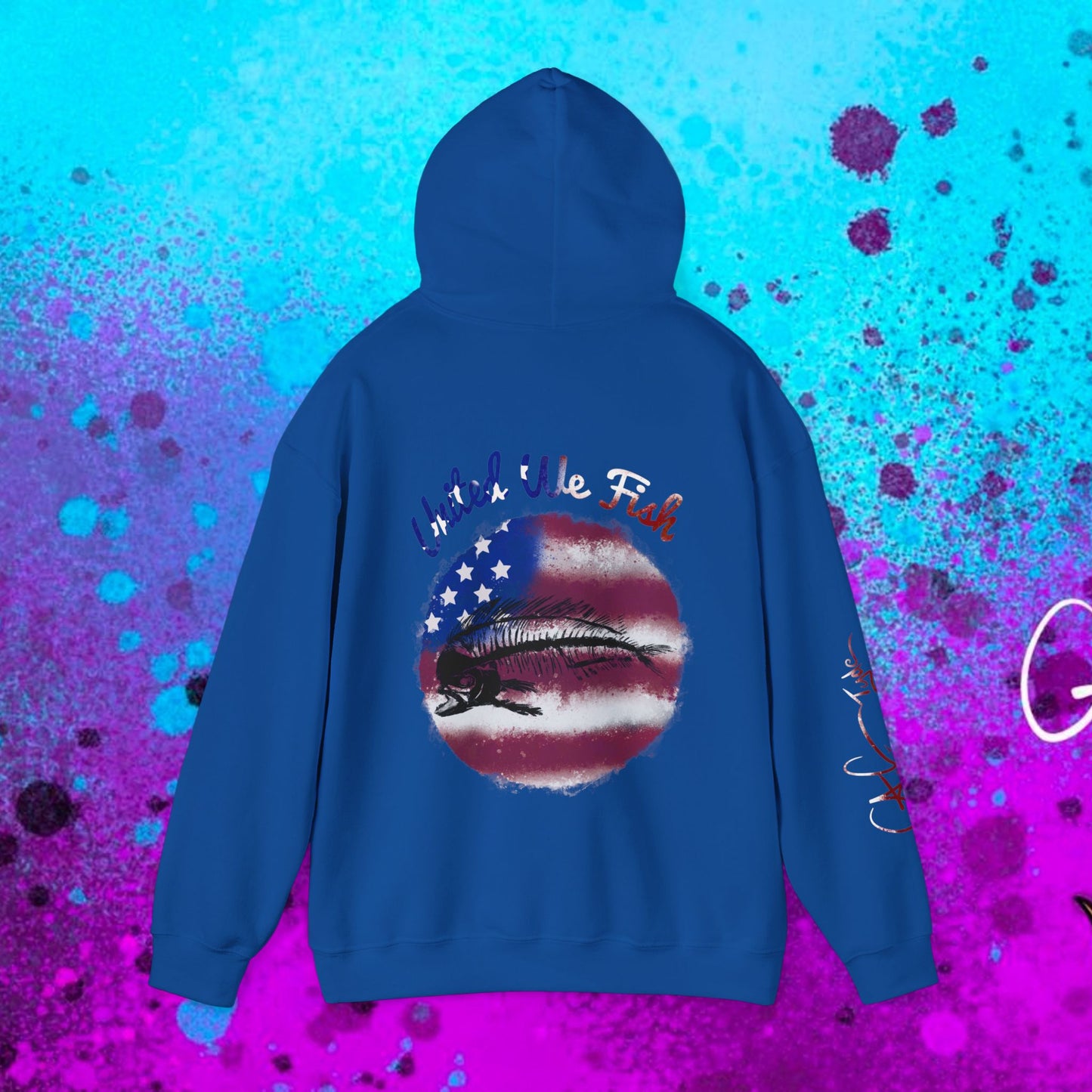 #108 United we Fish Hoodie
