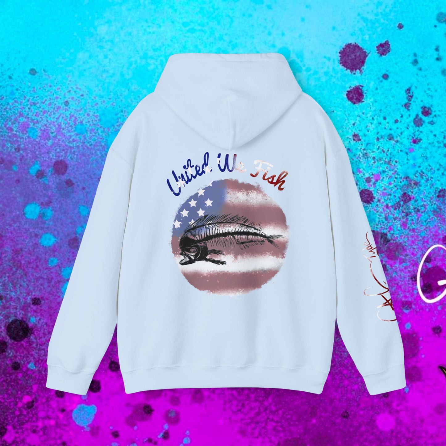 #108 United we Fish Hoodie