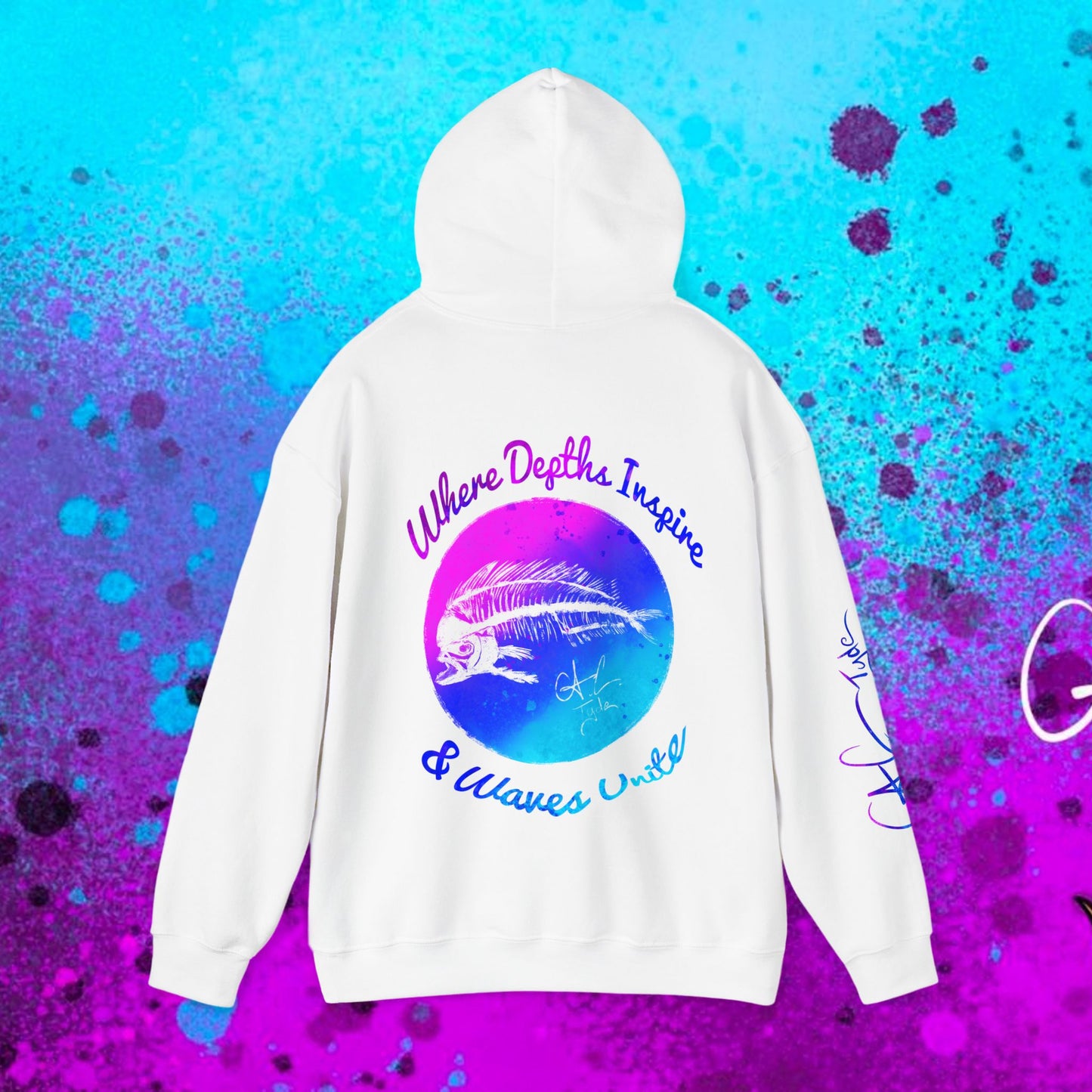 #102 Cosmic Reef Mahi Skeleton Hoodie