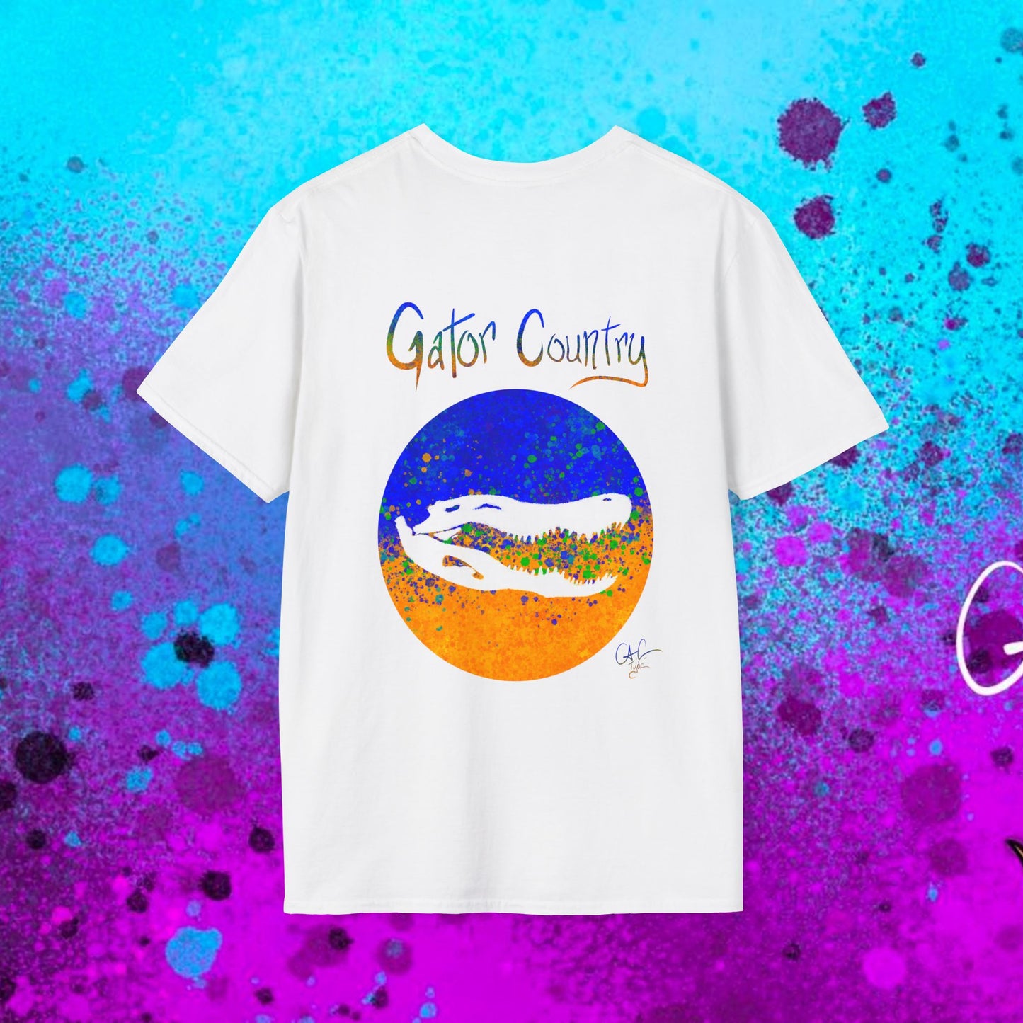 #017b Gator Country Skull