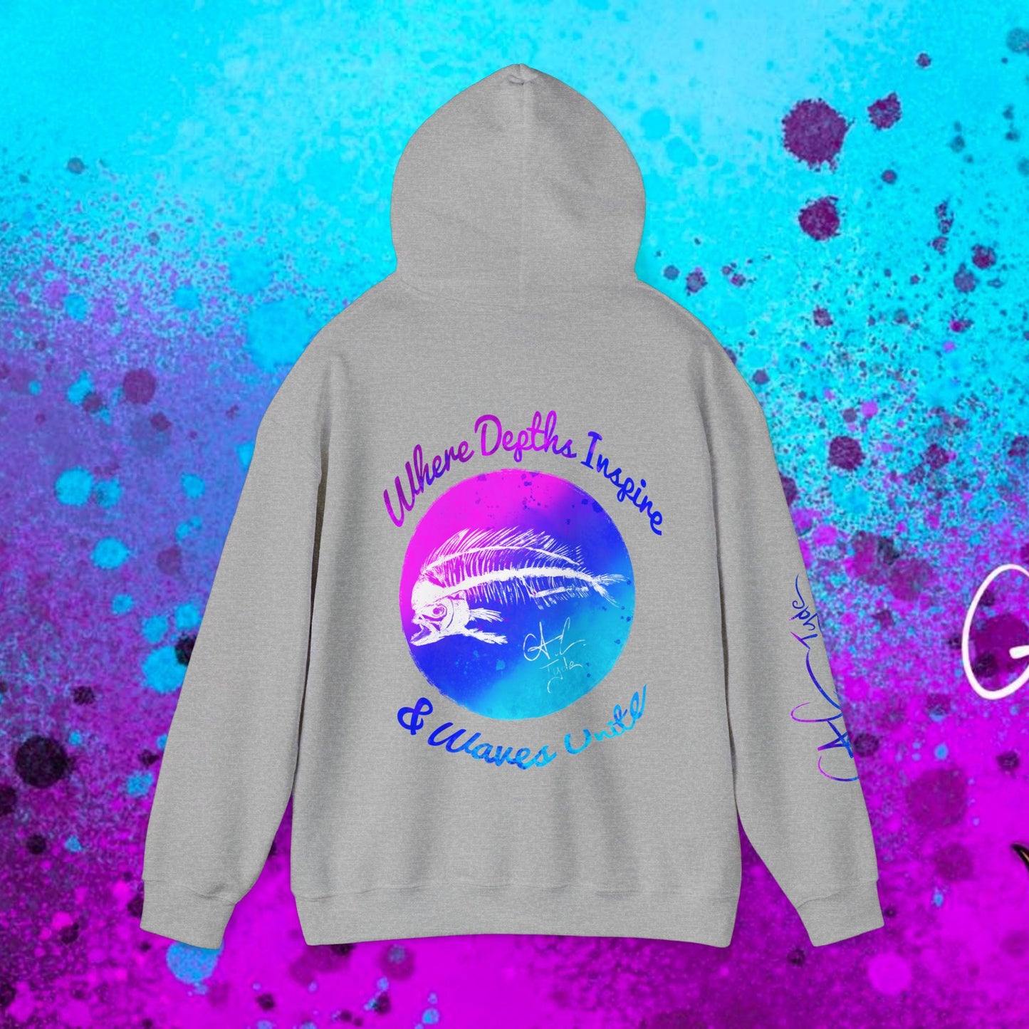 #102 Cosmic Reef Mahi Skeleton Hoodie