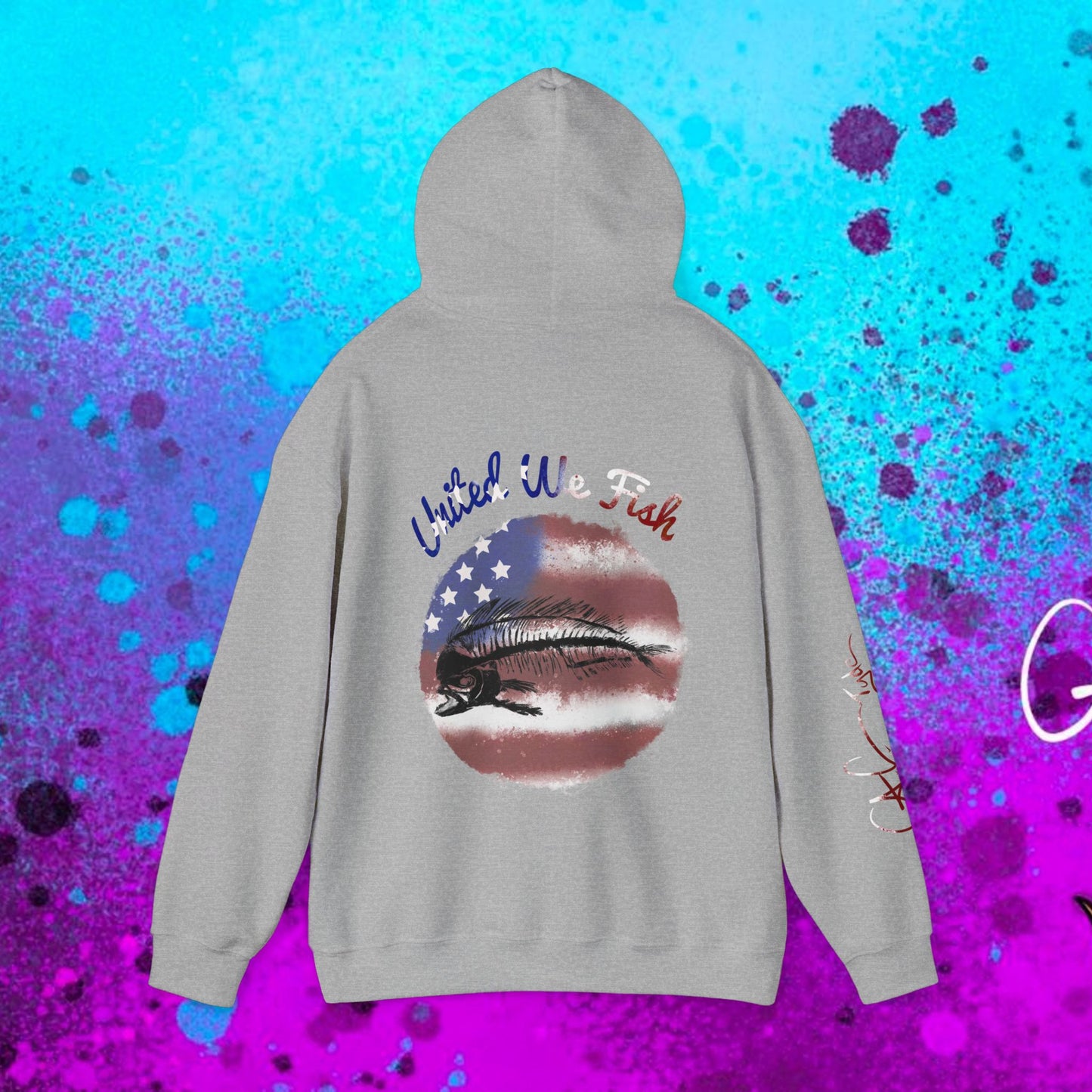 #108 United we Fish Hoodie
