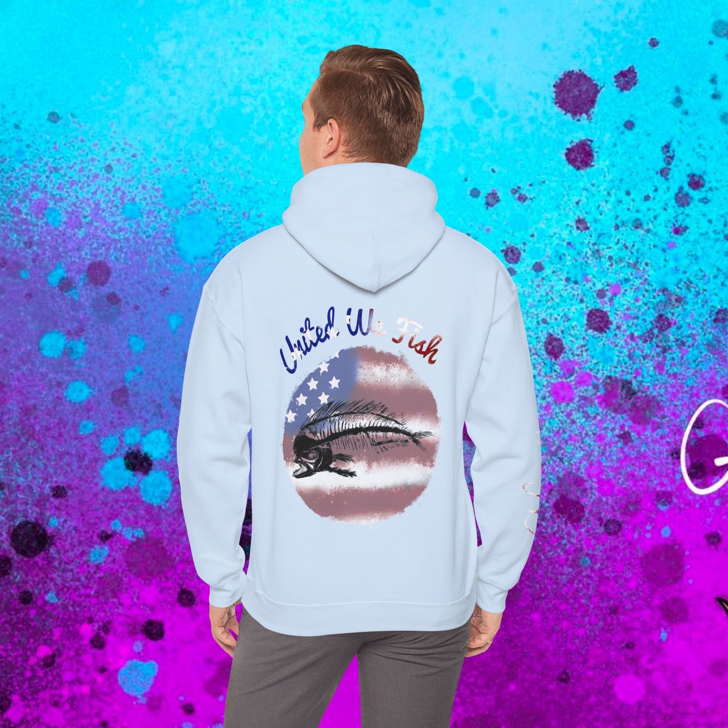#108 United we Fish Hoodie