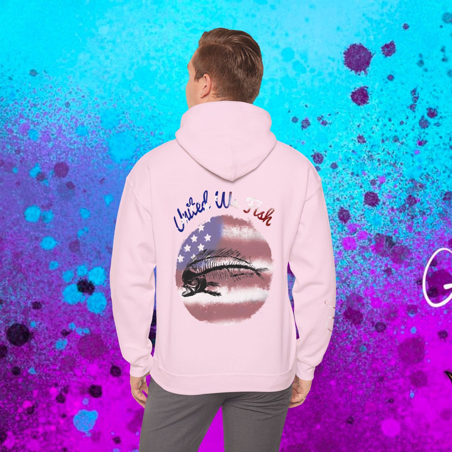 #108 United we Fish Hoodie