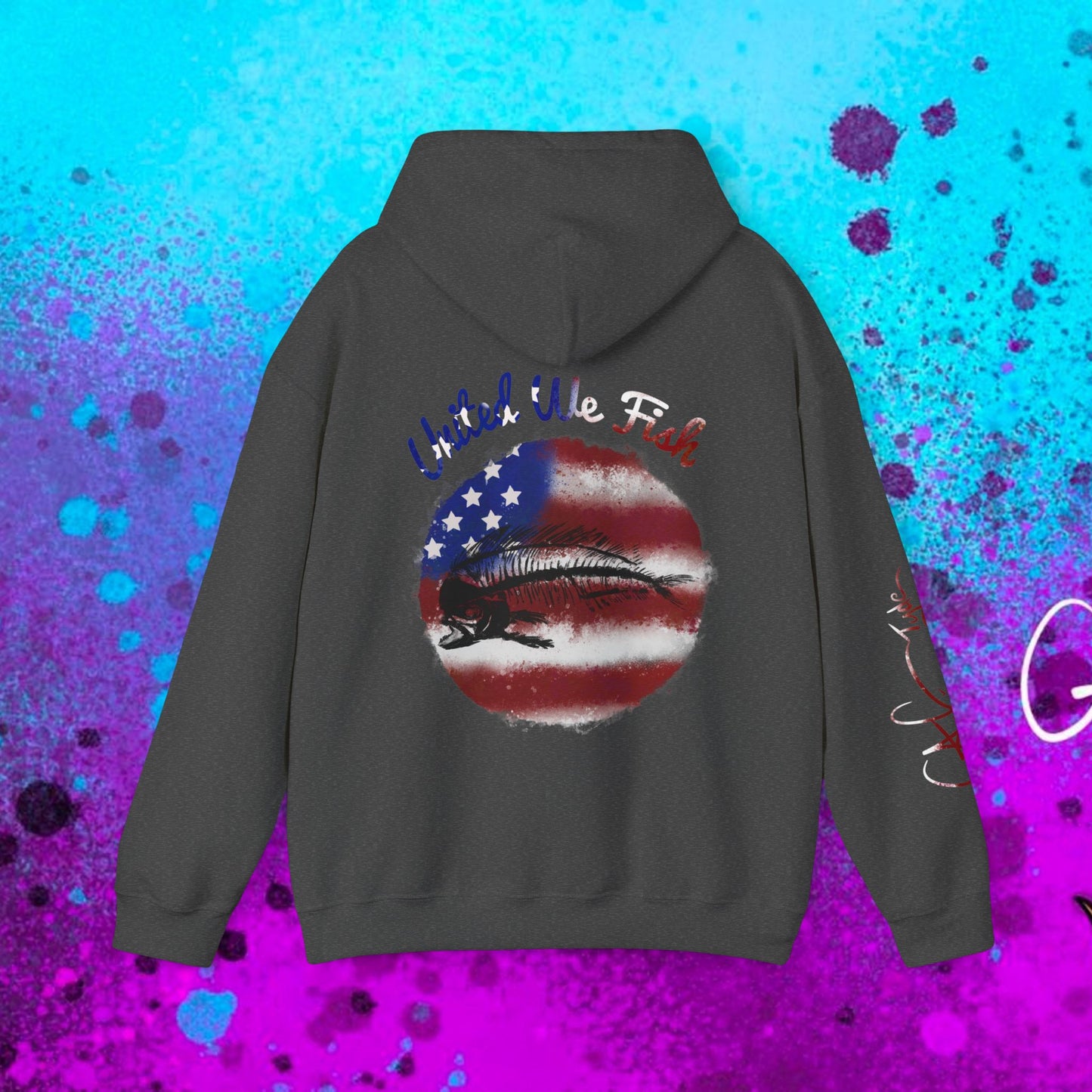 #108 United we Fish Hoodie
