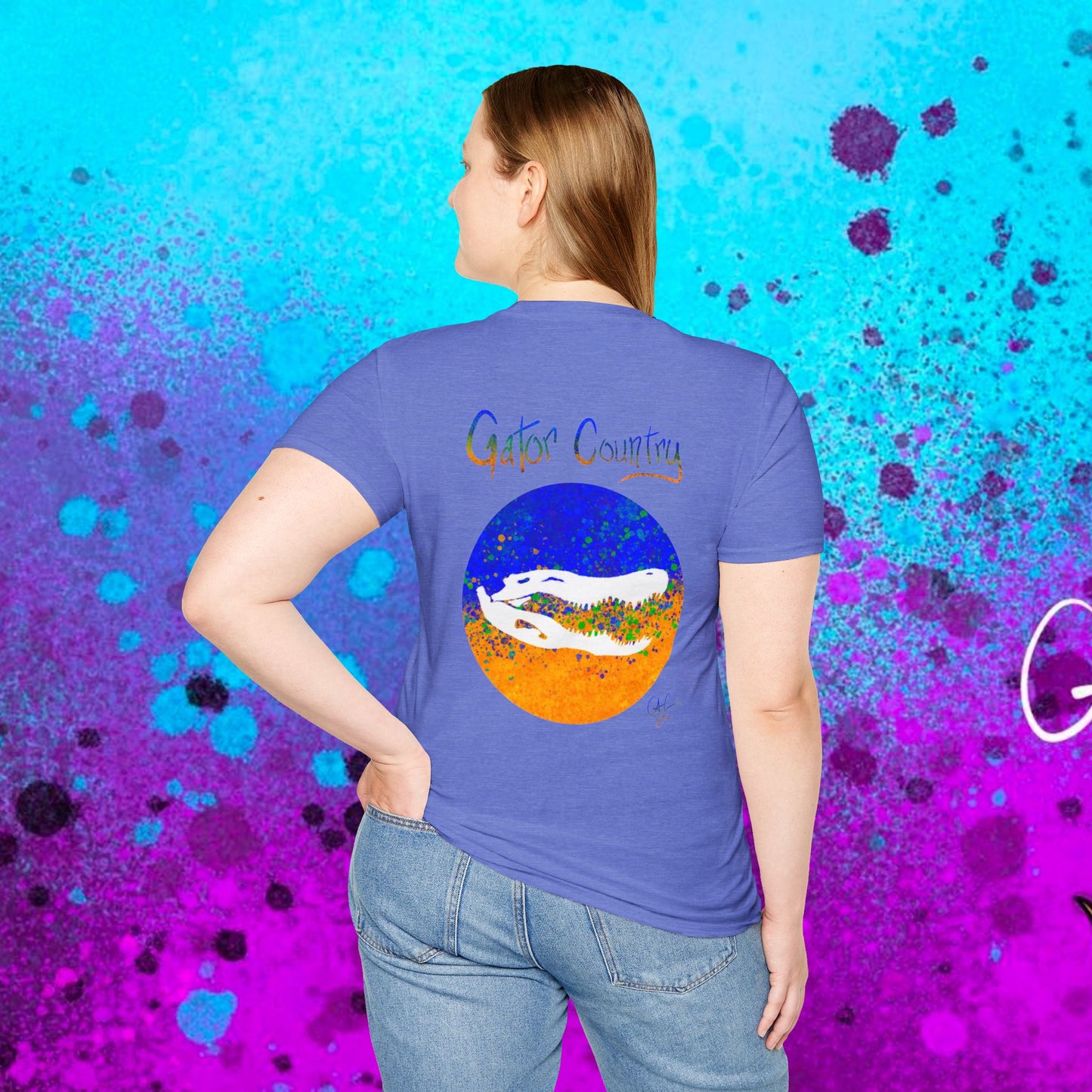 #017b Gator Country Skull