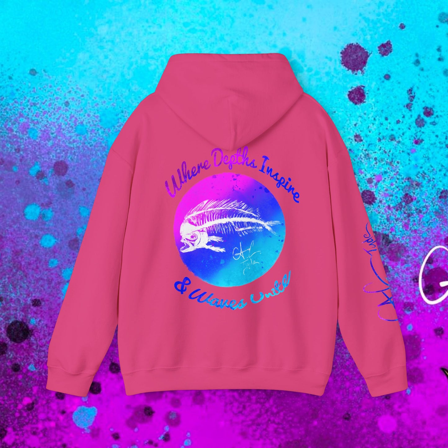 #102 Cosmic Reef Mahi Skeleton Hoodie