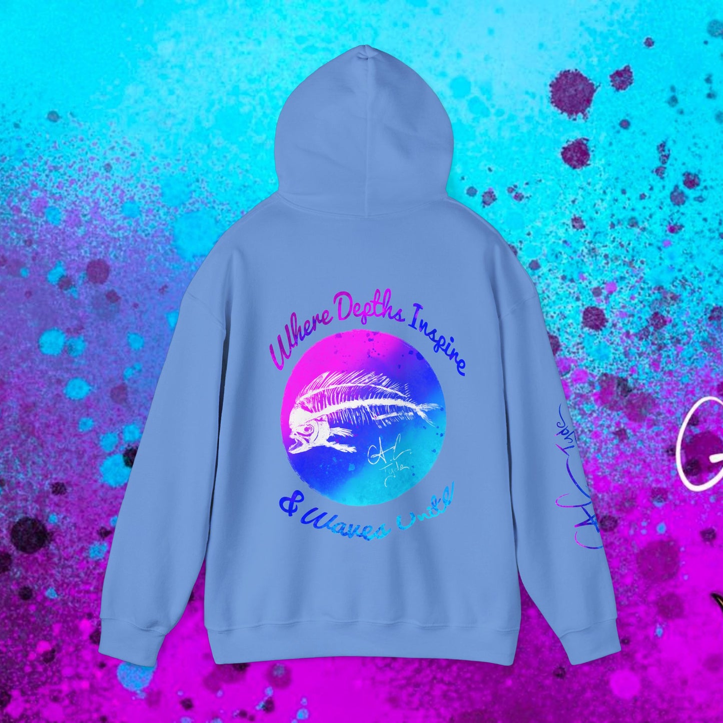 #102 Cosmic Reef Mahi Skeleton Hoodie