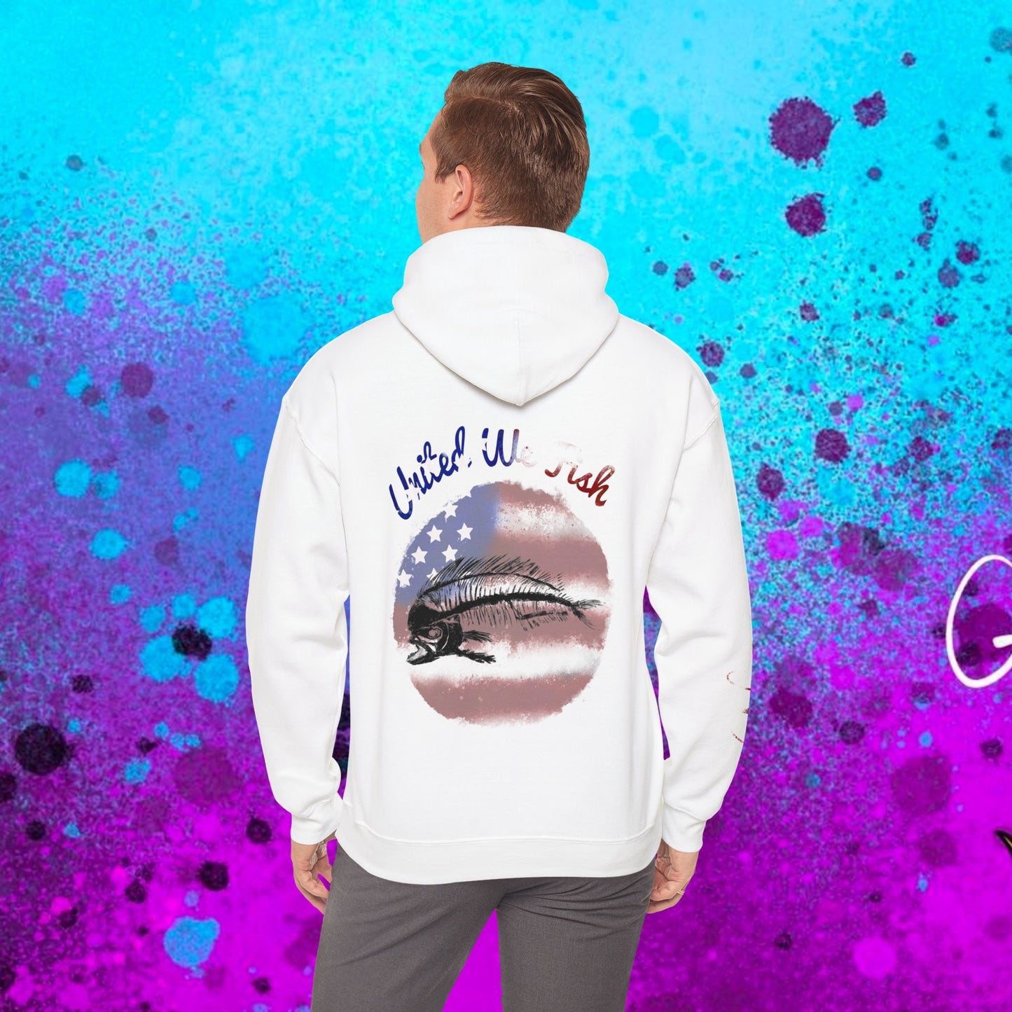#108 United we Fish Hoodie