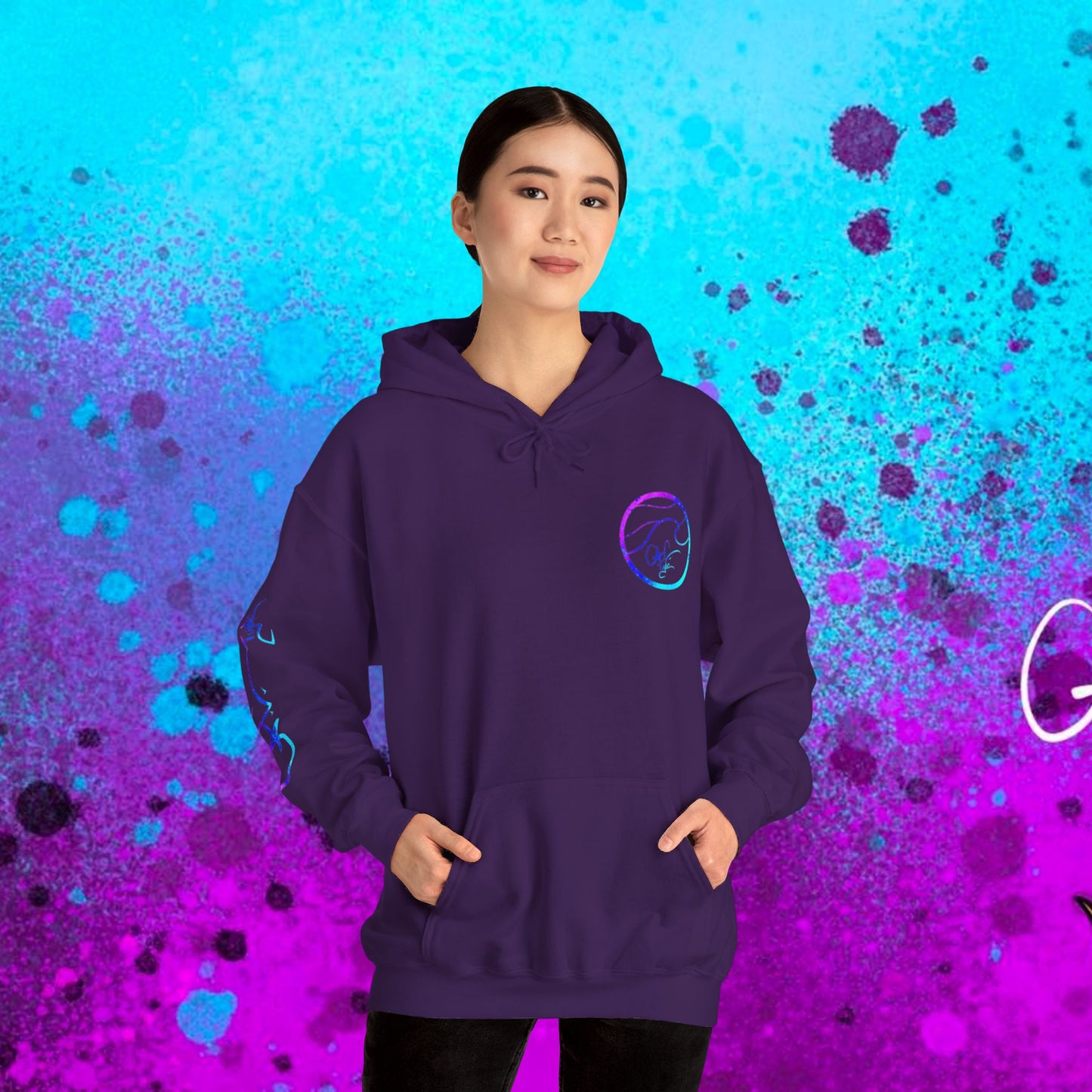 #102 Cosmic Reef Mahi Skeleton Hoodie