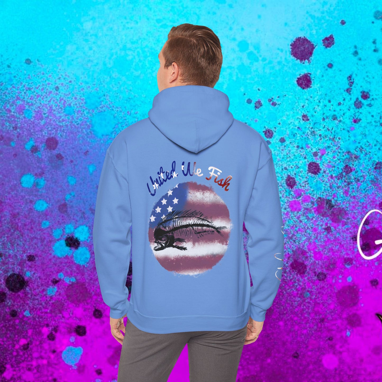 #108 United we Fish Hoodie