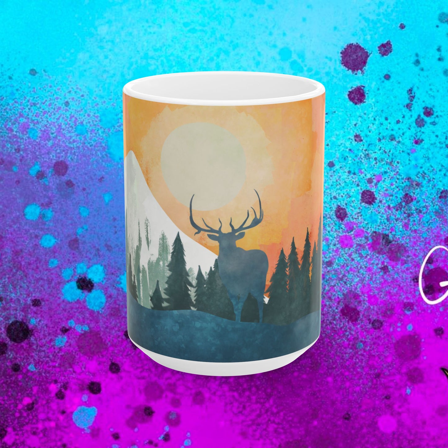 #5012 *Special* King of the Wood Ceramic Mug, (11oz, 15oz)