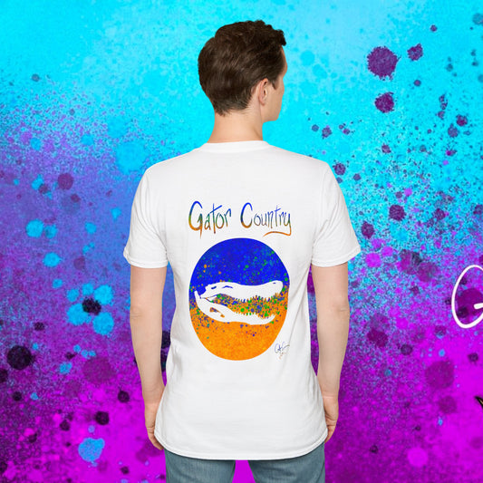 #017b Gator Country Skull