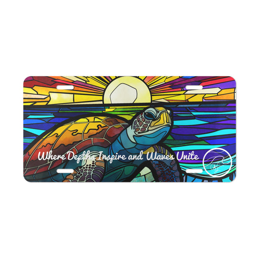 ## Honu Glass Ocean - Vanity Plate