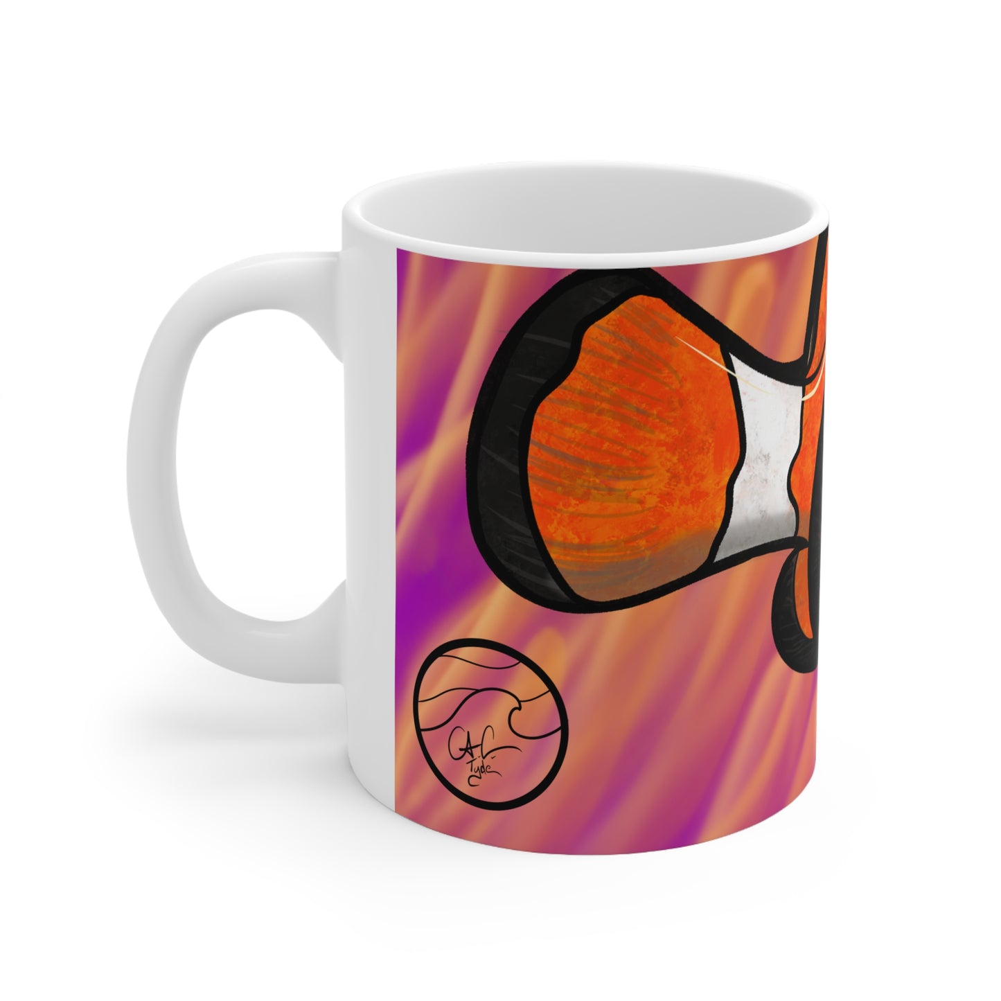 #5008 Class Clown- Clownfish Ceramic Mug 11oz