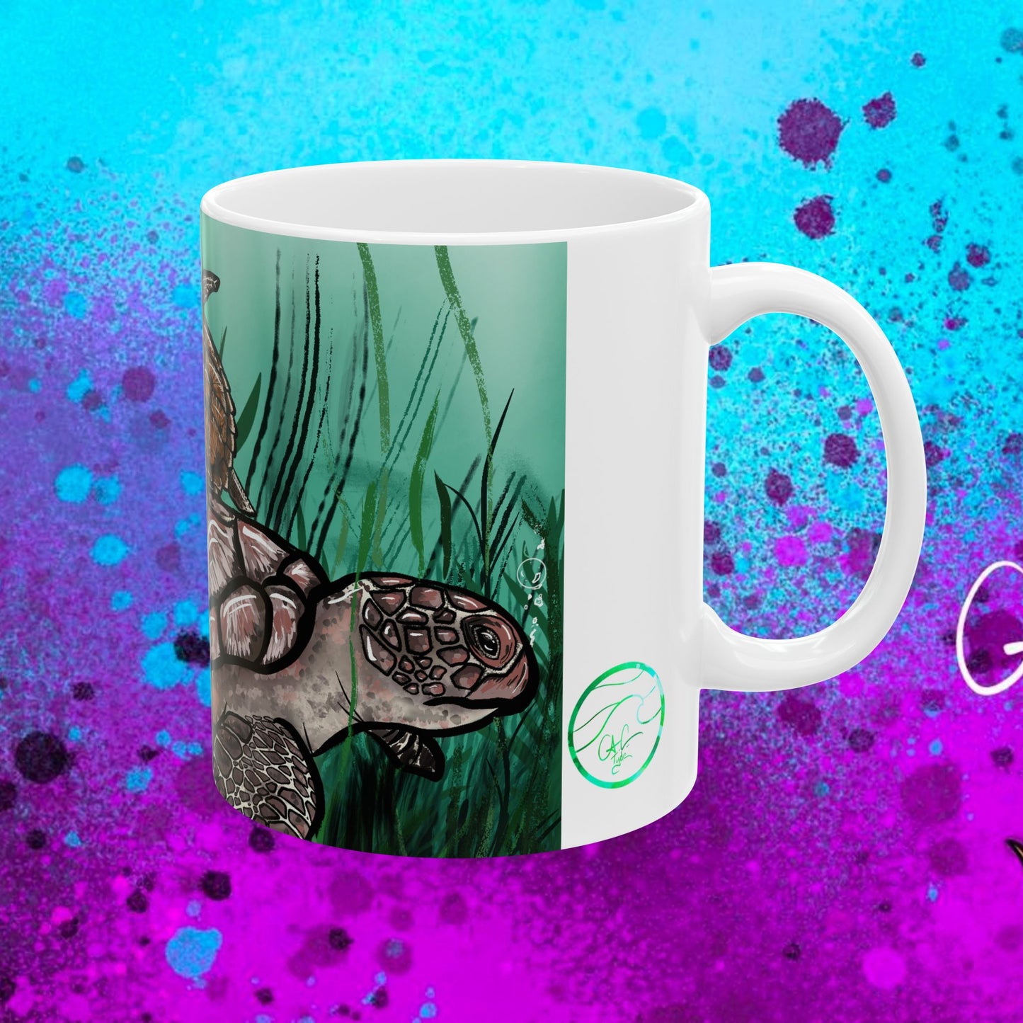 #5010 Traveler- Loggerhead Sea Turtle Mug