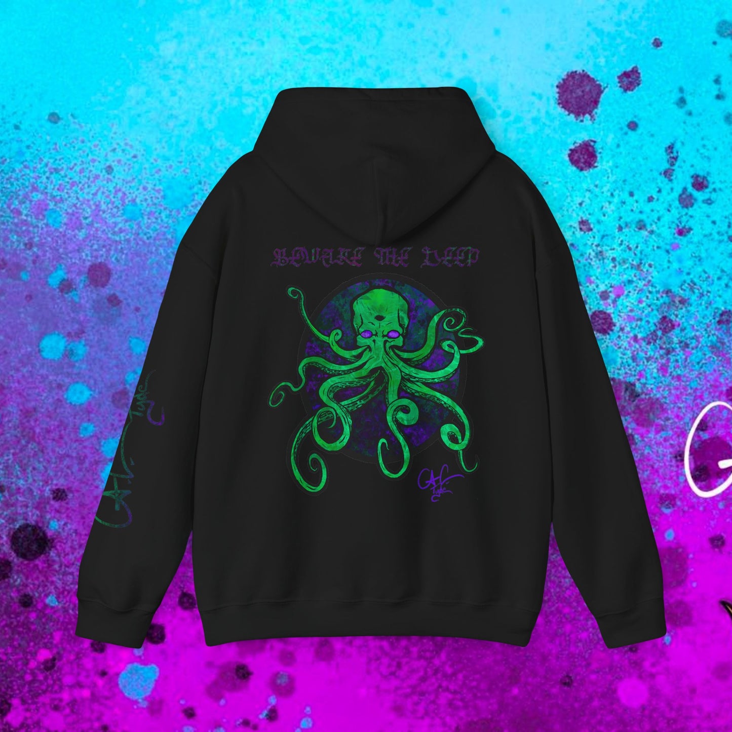 #107 Beware the Deep- Kraken hooded sweatshirt