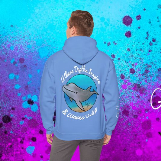 #105 Flipper- Bottlenose Dolphin- Hooded Sweatshirt