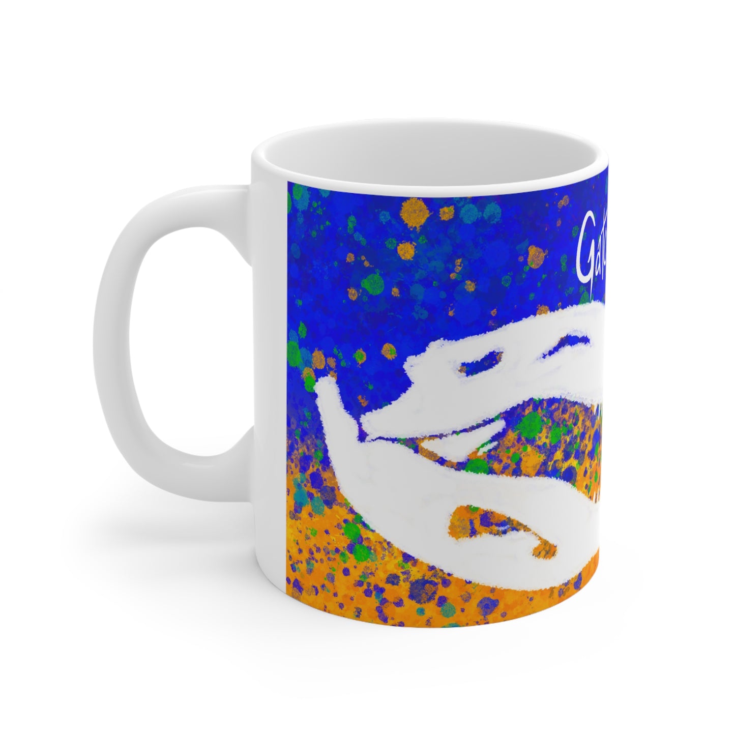 #5008 Gator Country Skull -Ceramic Mug 11oz