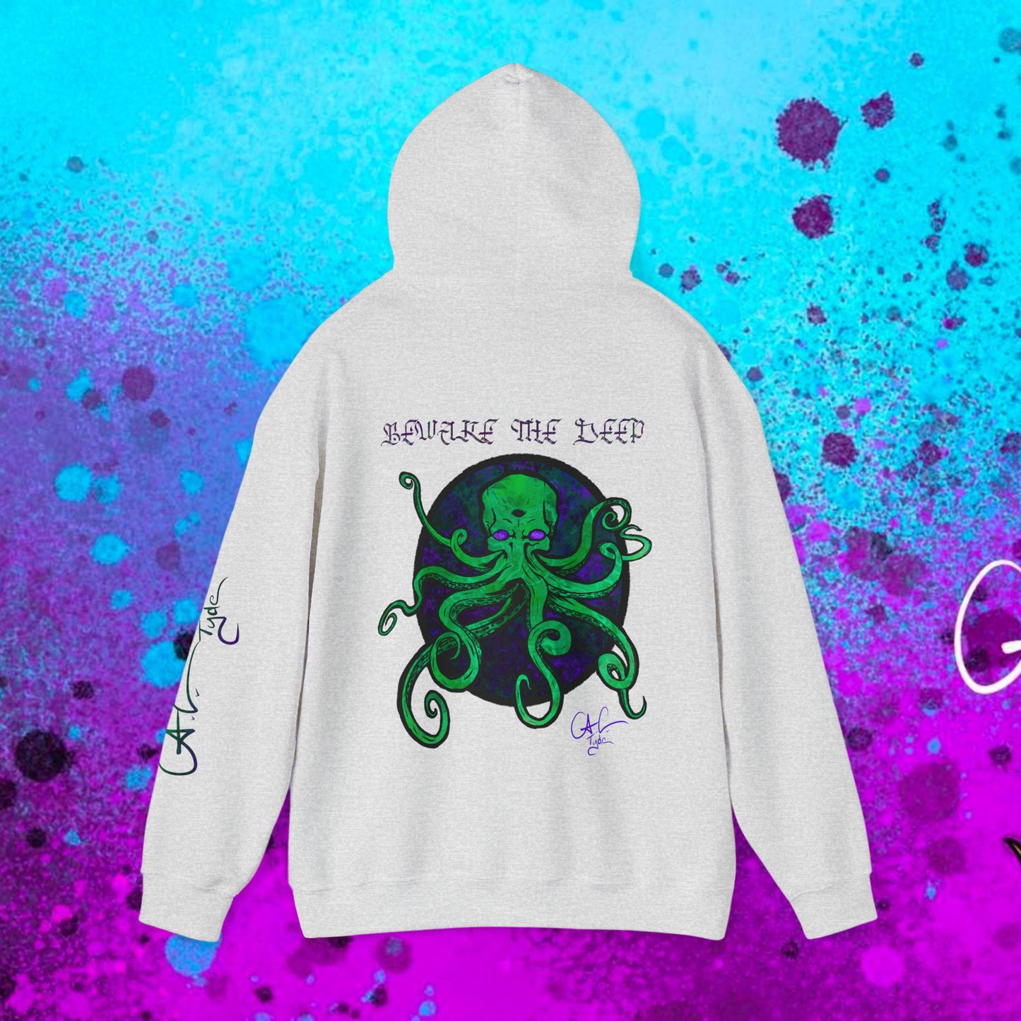 #107 Beware the Deep- Kraken hooded sweatshirt