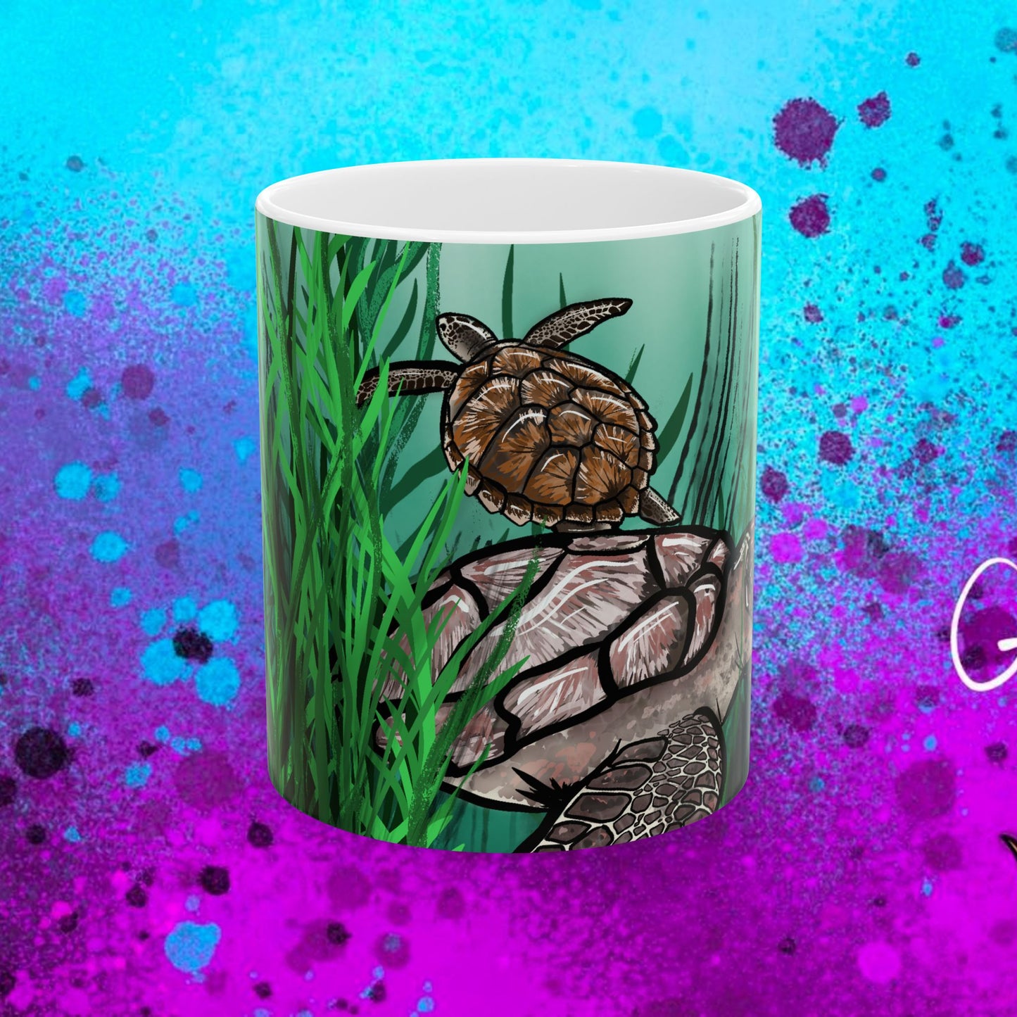 #5010 Traveler- Loggerhead Sea Turtle Mug